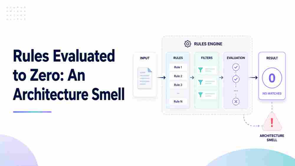 Why "Rules Evaluated: 0" Is an Architecture Smell